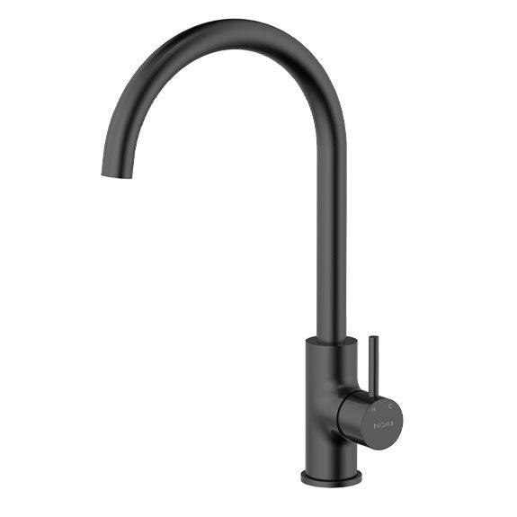 Norj Gooseneck Mixer Tap - Black