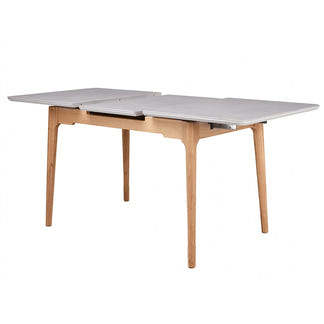 NORWAY NORWAY EXT DINING TABLE - 1400-1800X900 - LIGHT GREY/OAK