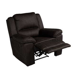 Oregon Manual Recliner Fabric Armchair - Jet