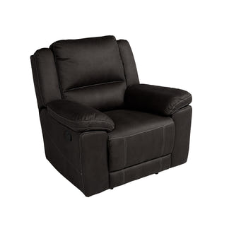 Oregon Manual Recliner Fabric Armchair - Jet