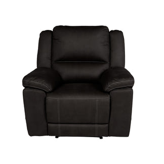 Oregon Manual Recliner Fabric Armchair - Jet