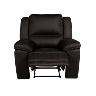 Oregon Manual Recliner Fabric Armchair - Jet