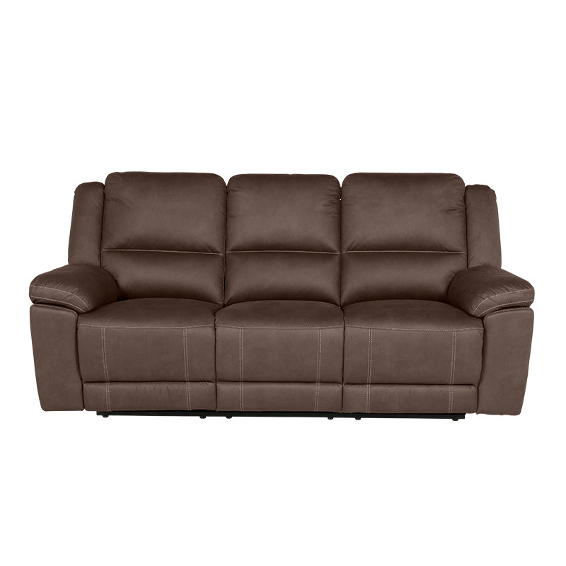 Oregon 3 Seater Recliner Fabric Sofa - Graphite
