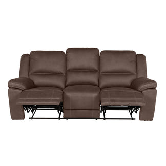 Oregon 3 Seater Recliner Fabric Sofa - Graphite