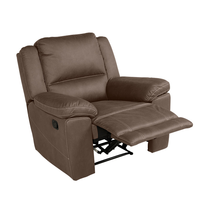Oregon Manual Recliner Fabric Armchair - Graphite
