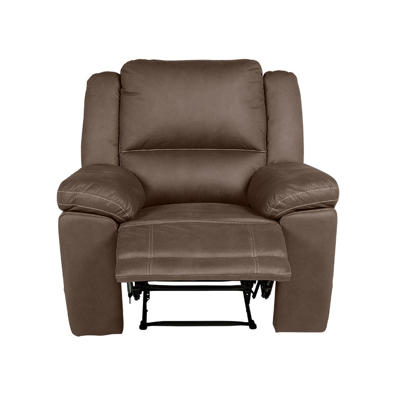 Oregon Manual Recliner Fabric Armchair - Graphite