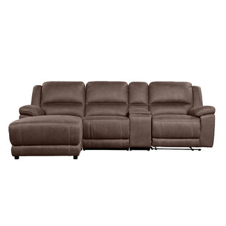 Oregon 3 Seater Recliner Sofa with LHF Chaise - Graphite