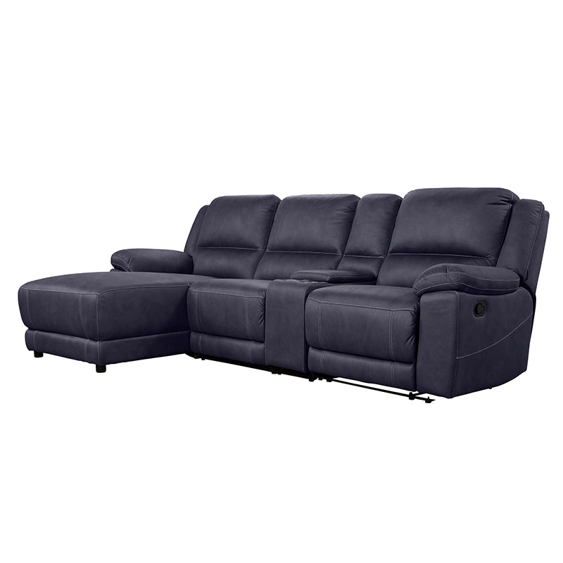 OREGON OREGON NAVY - FABRIC - 3 SEAT LHF CHAISE MANUAL RECLINER