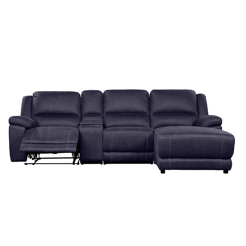 OREGON OREGON NAVY - FABRIC - 3 SEAT RHF CHAISE MANUAL RECLINER