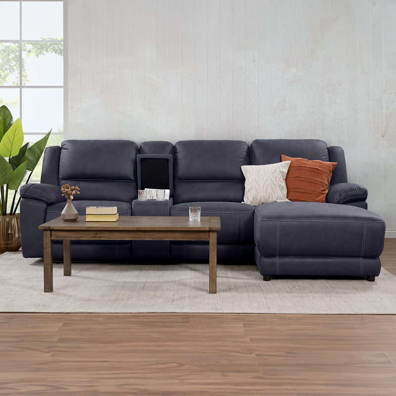 OREGON OREGON NAVY - FABRIC - 3 SEAT RHF CHAISE MANUAL RECLINER