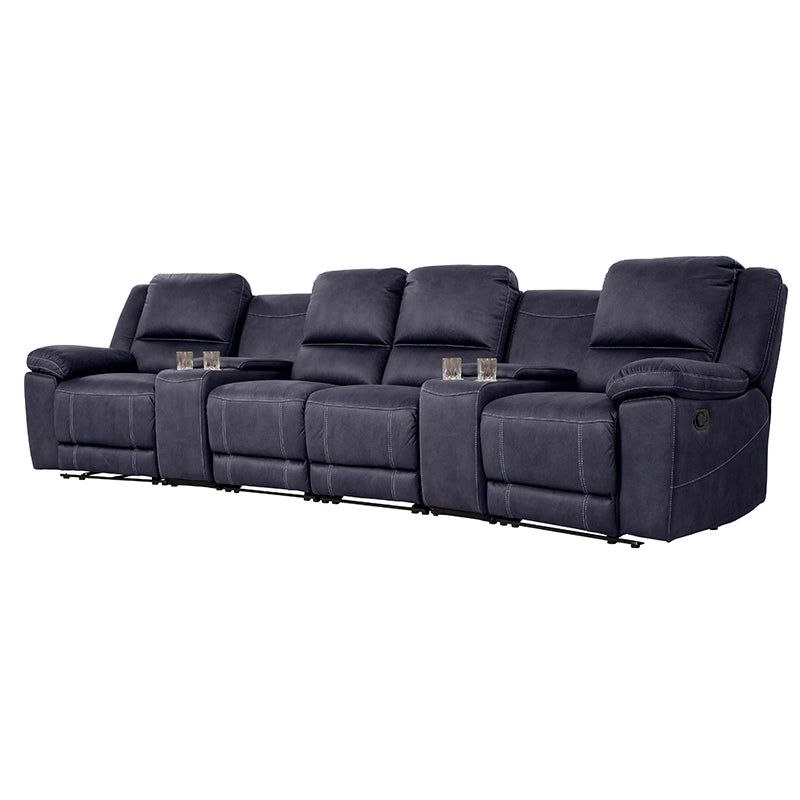 OREGON OREGON NAVY - FABRIC - 4 SEAT HOME THEATRE