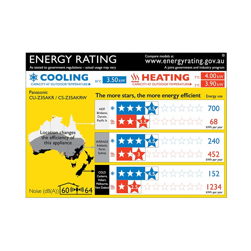 PANASONIC AIR CONDITIONER SPLIT REVERSE INVERTER WITH AIR PURIFICATION 3.5/4.0kW