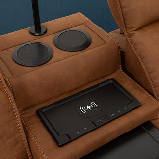 PRESTIGE PRESTIGE TAN - PORTLAND FABRIC - 2 SEAT ELECTRIC RECLINER