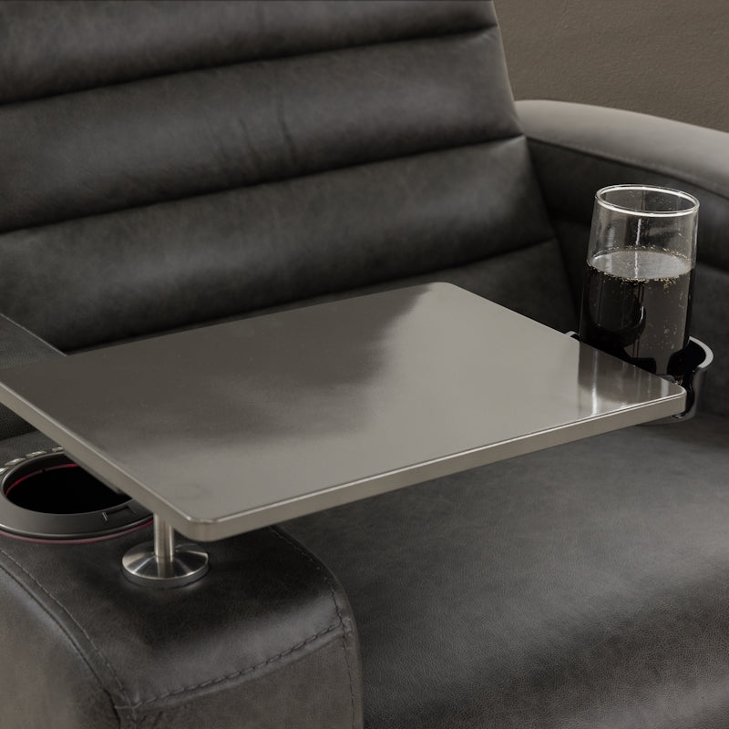 QUENTIN QUENTIN - BLACK LEATHER - ELECTRIC HOME THEATRE CHAIR