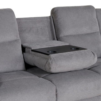 RANCHER RANCHER MED GREY - ENJOY FABRIC - 3 PCE LOUNGE SUITE 3RR+R+R