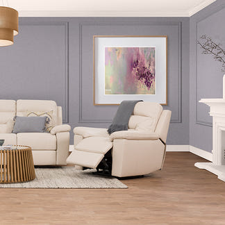 RENATO RENATO TAUPE - LEATHER - ELECTRIC RECLINER