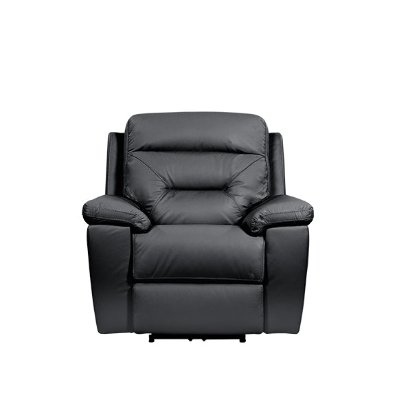 RENATO RENATO BLACK - LEATHER - ELECTRIC RECLINER