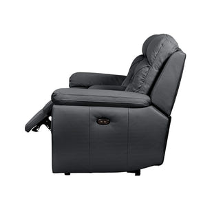 RENATO RENATO BLACK - LEATHER - 2 SEAT ELECTRIC RECLINER