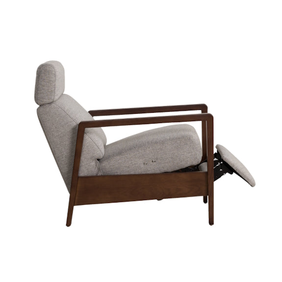 ROME ROME - GREY FABRIC - ELECTRIC RECLINING ARMCHAIR