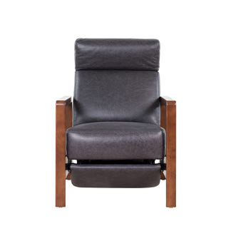 ROME ROME - VINTAGE BLACK LEATHER - ELECTRIC RECLINING ARMCHAIR