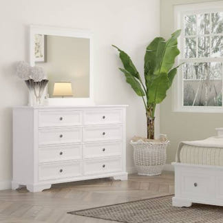 SALA MKII SALA MKII KING BEDROOM SUITE DRESSER 4 PCE - WHITE