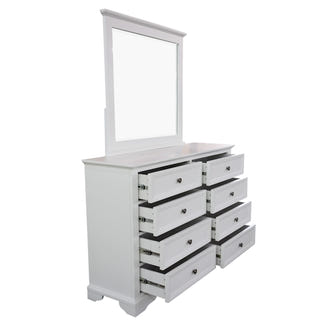 SALA MKII SALA MKII QUEEN BEDROOM SUITE DRESSER 4 PCE - WHITE