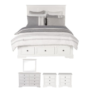SALA MKII SALA MKII KING BEDROOM SUITE DRESSER 4 PCE - WHITE
