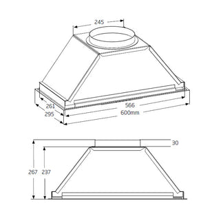 SCHWEIGEN SILENT UNDERMOUNT RANGEHOOD MODERATE COOKING 60cm