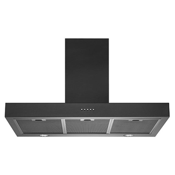 SCHWEIGEN WALLMOUNT RANGEHOODS NON SILENT - INBUILT MOTOR BLACK 90CM