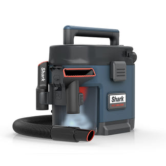 SHARK MESSMASTER WET & DRY VACUUM - NAVY - BURNT ASHES