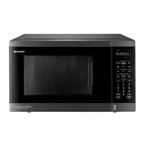 SHARP CONVECTION MICROWAVE WITH AIRFRY BLACK STAINLESS 32L