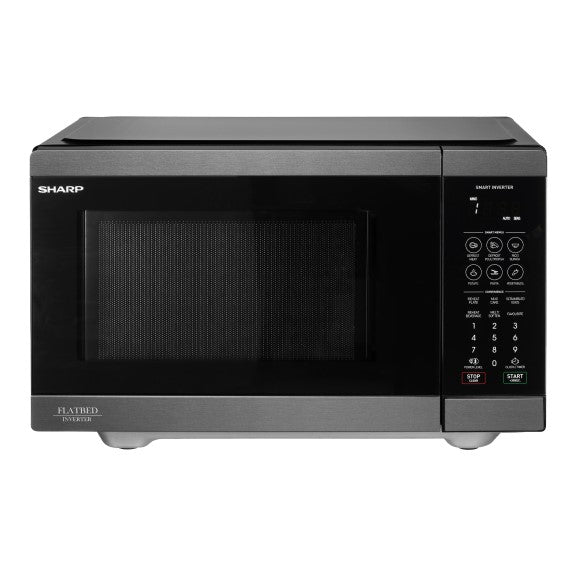 SHARP FLATBED MICROWAVE WITH SMART INVERTER 26L