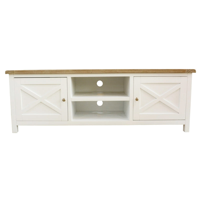SHELLWOOD SHELLWOOD ENTERTAINMENT UNIT - 1700X420 - LIGHT OAK/WHITE