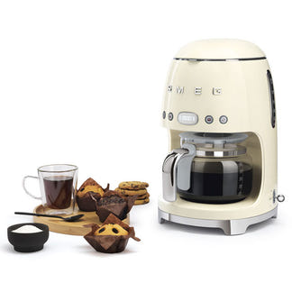 Smeg Retro Style 1.4 Litre Drip Filter Coffee Machine - Panna Cream