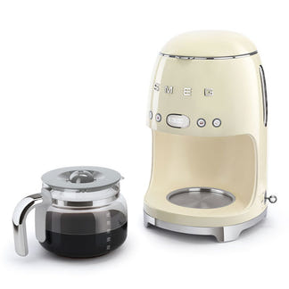 Smeg Retro Style 1.4 Litre Drip Filter Coffee Machine - Panna Cream