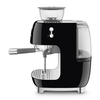 SMEG 50'S STYLE ESPRESSO MACHINE WITH GRINDER BLACK
