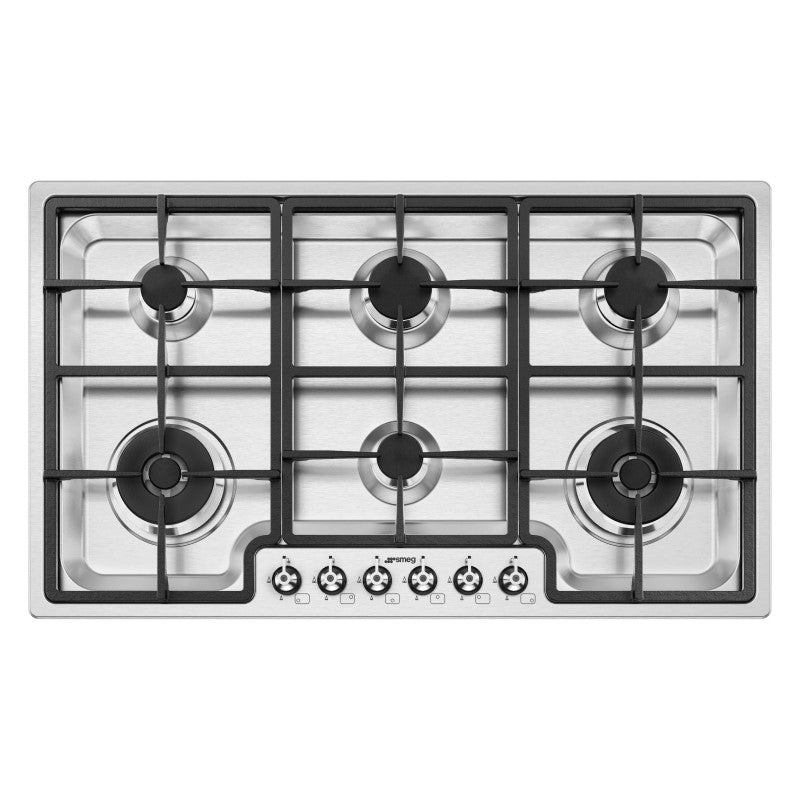 SMEG CLASSIC GAS COOKTOP 6 BURNER 90cm