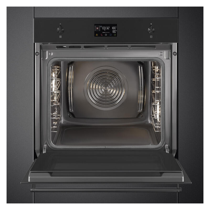 SMEG CLASSIC PYRO OVEN - EVOSCREEN - MATTE BLACK 60cm