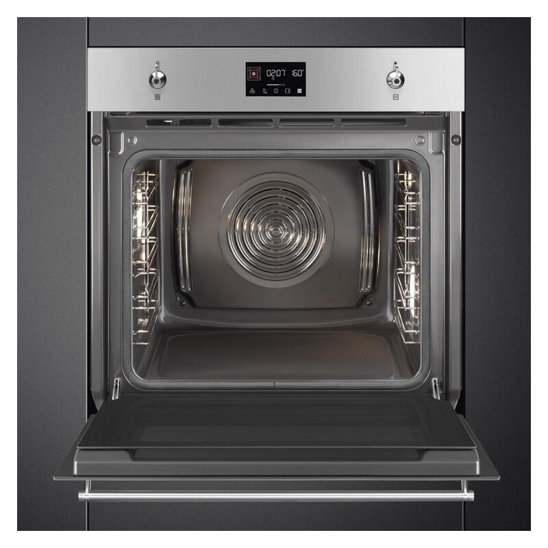SMEG CLASSIC PYRO OVEN - EVOSCREEN - STAINLESS STEEL 60cm