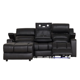 SPIELBERG SPIELBERG BLK - LEATHER - LHF ELECTRIC CHAISE