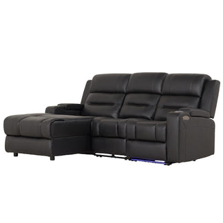 SPIELBERG SPIELBERG BLK - LEATHER - LHF ELECTRIC CHAISE