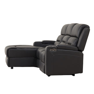 SPIELBERG SPIELBERG BLK - LEATHER - LHF ELECTRIC CHAISE