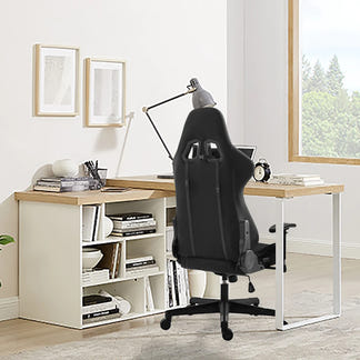 STEALTH STEALTH OFFICE GAMING CHAIR - BLACK FABRIC