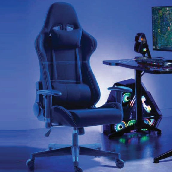 STEALTH STEALTH OFFICE GAMING CHAIR - BLACK FABRIC