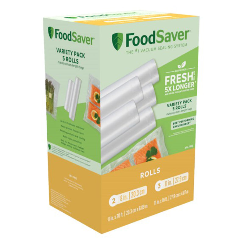 FOODSAVER VARIETY PACK 5 ROLLS