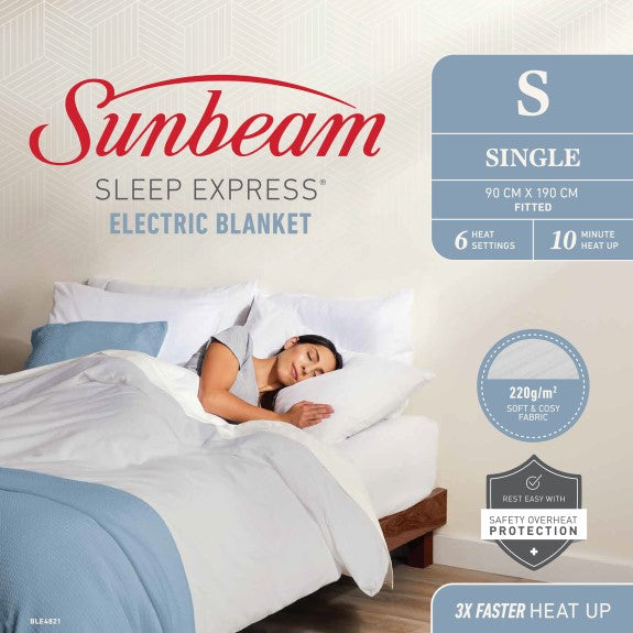 Sunbeam Sleep Express Fitted Electric Blanket - Single