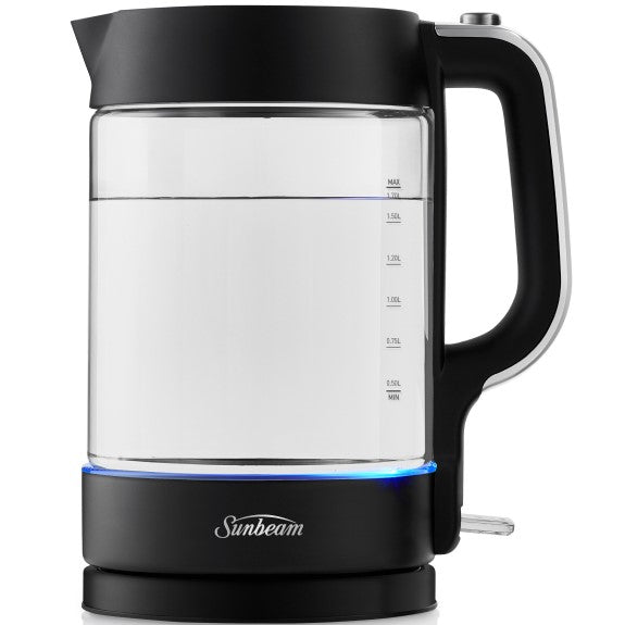 SUNBEAM CLASSICS GLASS KETTLE BLACK 1.7L
