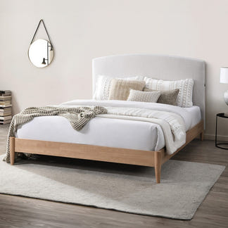 TILDA TILDA DOUBLE BED - FABRIC SANDSTONE