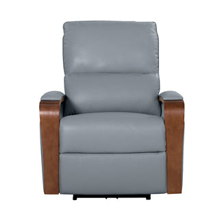 TREVISO TREVISO POWDER BLUE - LEATHER - 1S ELECTRIC RECLINER