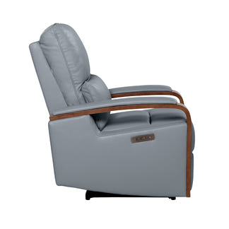 TREVISO TREVISO POWDER BLUE - LEATHER - 1S ELECTRIC RECLINER